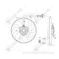 New products auto cooling fan for VW LUPO